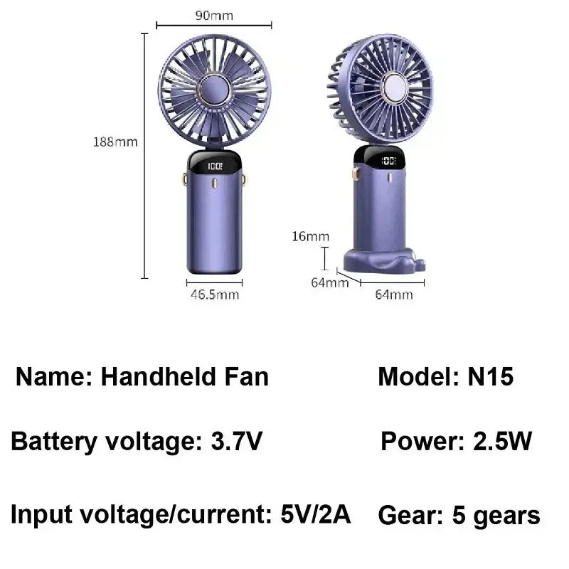 Neck-Hanging Mini Fan - High Quality